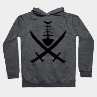 Pirate Cat tattoed symbol Hoodie